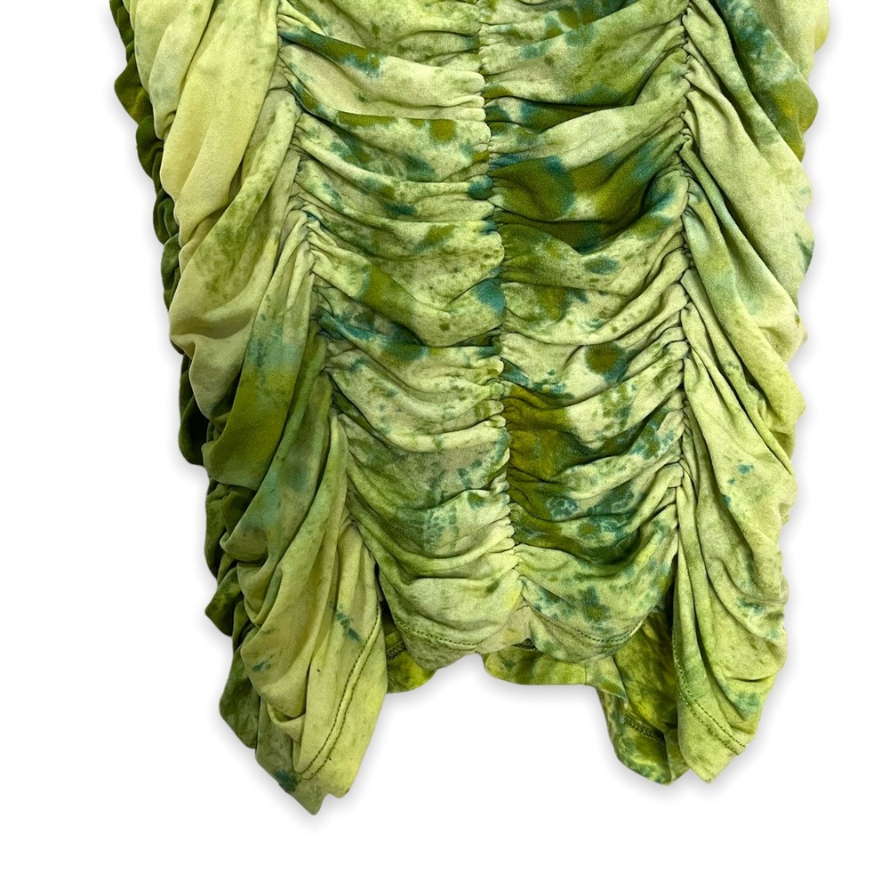 Y2K Green Ruched Tank Top - Picture 6 of 7